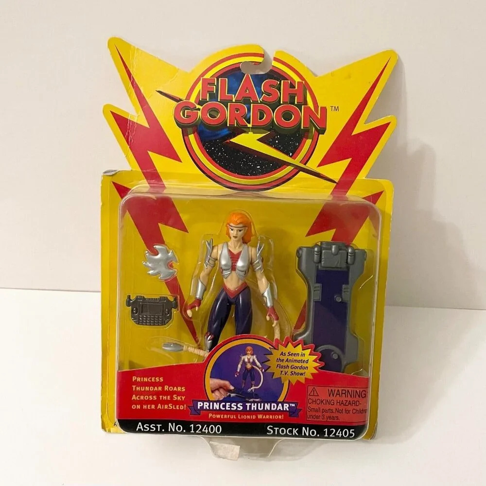 Vintage 1996 Playmates Flash Gordon Princess Thundra Action Figure Flaws